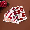 1 Sheet Nail Art Sticker Waterproof Summer Flowers Designs Full Cover Fake Nail Wraps Jewelry Accessories Nail Decals Stickers 3