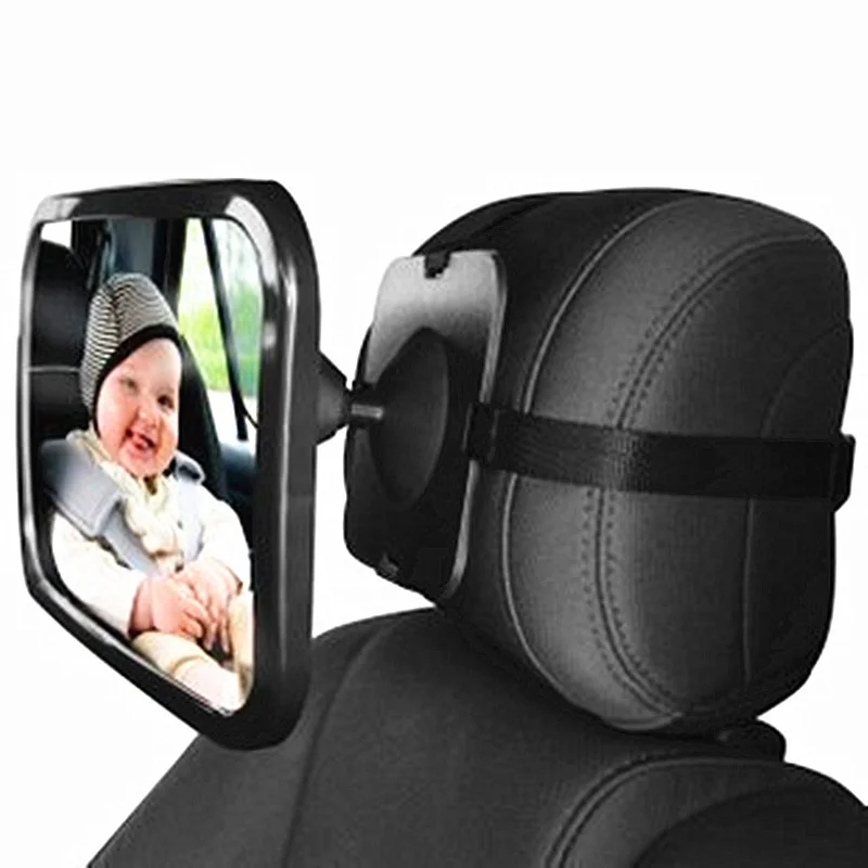 

Baby Car Mirror Adjustable Car Back Seat Rearview Facing Headrest Mount Child Kids Infant Baby Safety Monitor Accessories