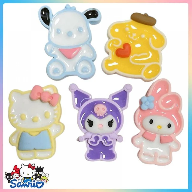 Hot Sale 10Pcs Sanrios Pochacco Accessories Hellokitty Melody Pompompurin Kuromi  Charms Series Kawaii Mini Girls Diy Toys Gift - AliExpress