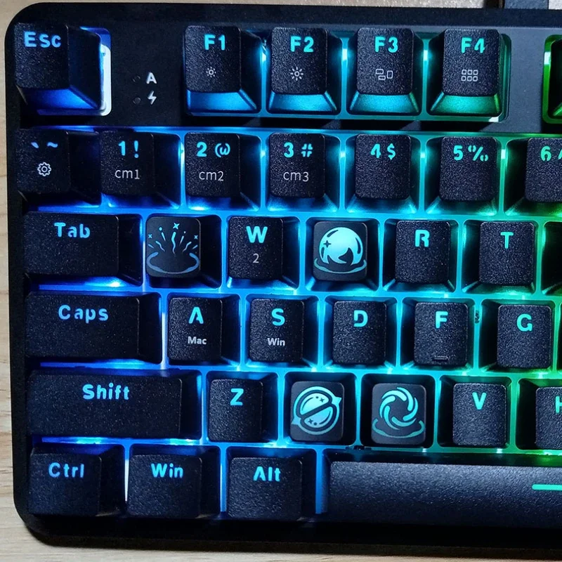 Valorant Keycaps para Teclado Gamer Translúcido Teclado Mecânico Skill Cap Perfil Original do Oem Chaves Abs Dye Sub Keycap Presente