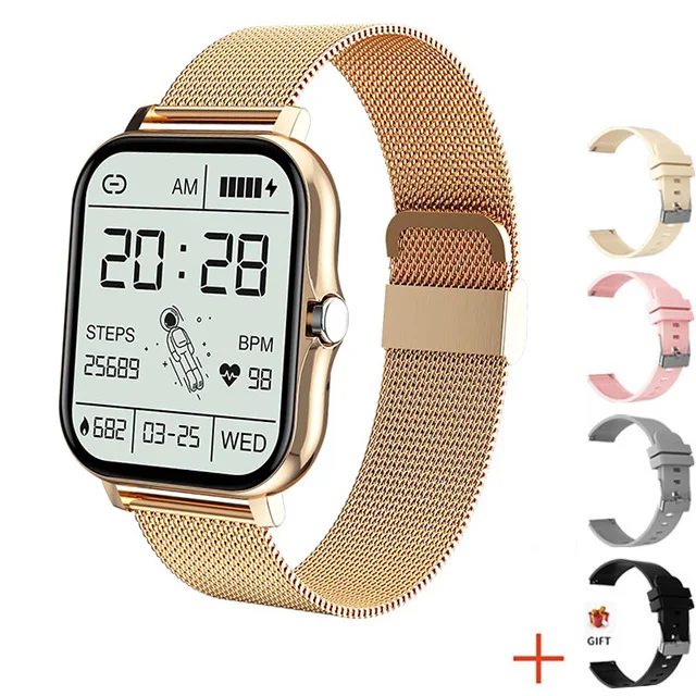 Mesh belt gold