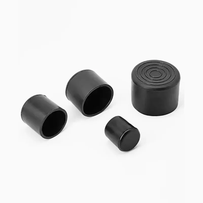 Black Silicone Non-Slip Floor Protector Chair Leg Caps
