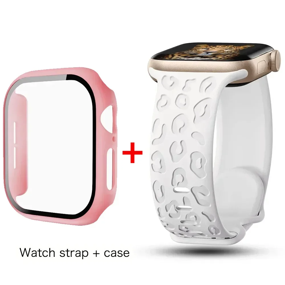 Premium Glass Case Screen Protector for Apple Watch - Durable Protective Cover