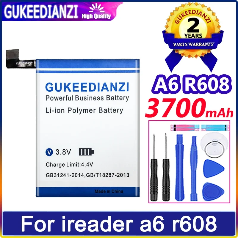 

GUKEEDIANZI Battery 3700mAh For ireader A6 R608 Digital Bateria