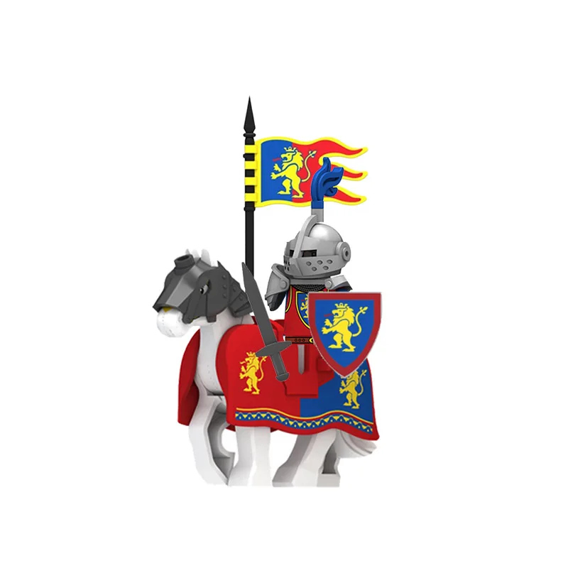 Medieval Knight and War Horse Building Block Set - Toy Gift