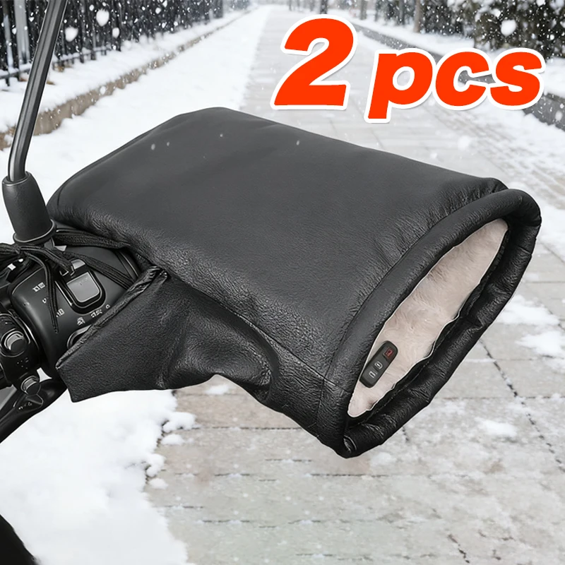 Motorcycle Handlebar Muffs Windproof Winter Gloves Waterproof Handmuffs Bicycle Handle Cover