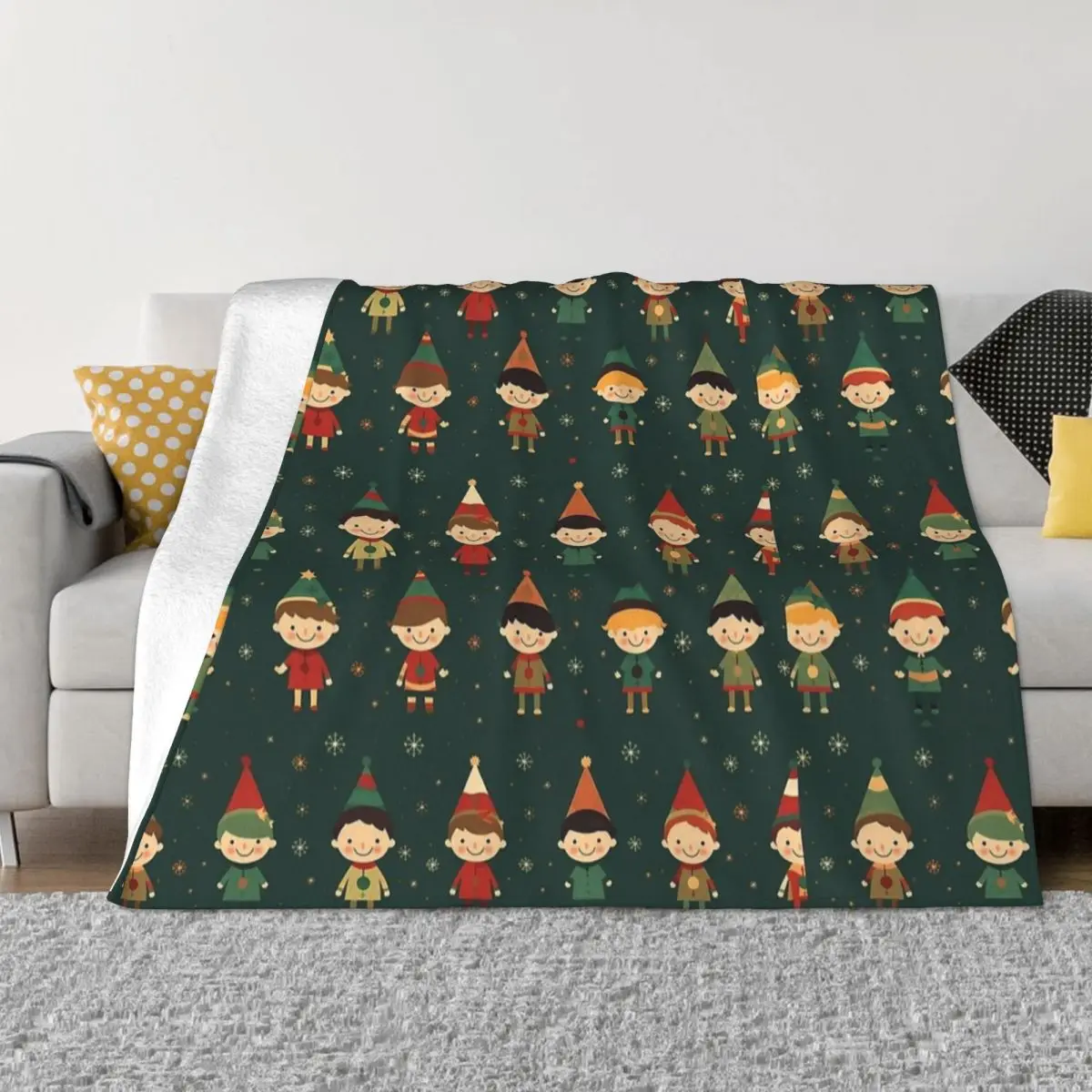 TheElfOnTheShelfChristmasBlanketFleeceTextileDecorMultifunctionUltraSoftThrow