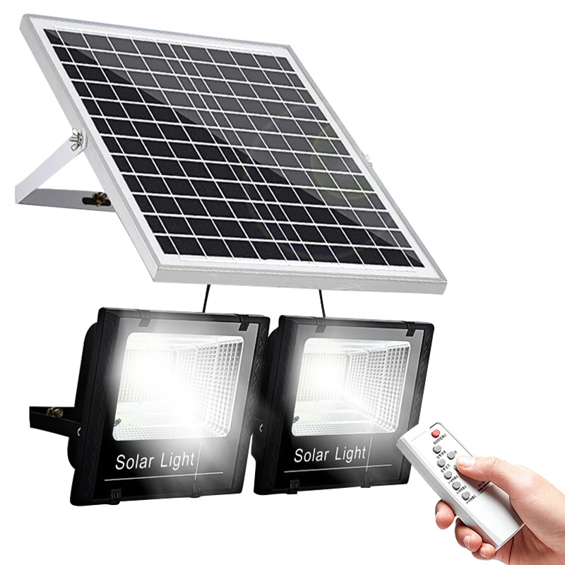 370/120/64LED Solar Light Outdoor Remote Control Waterproof For Garden Street Landscape Spotlight Wall Solar Powered Flood Lamp best solar lights