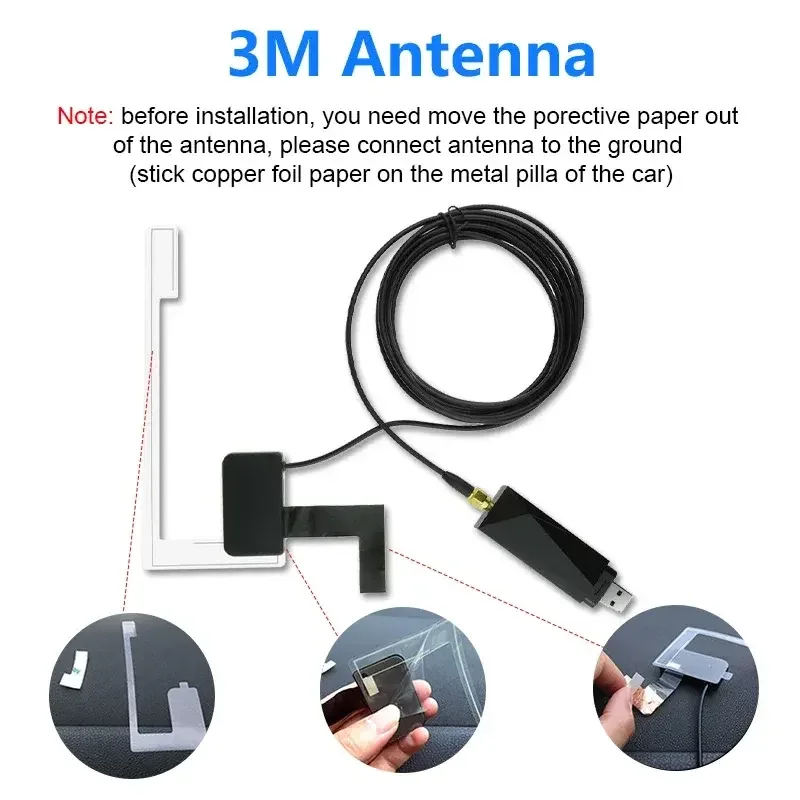 DAB Car Radio Tuner Receiver USB Stick Box for Android Car DVD Include Antenna Usb Dongle Digital Audio Broadcasting