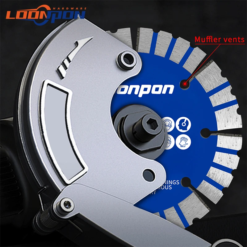 Loonpon 125mm 5inch Diamond Cutting Disc Diamond Blade Disc Saw Blade For Dry Cutting Granite Marble Concrete Brick Block