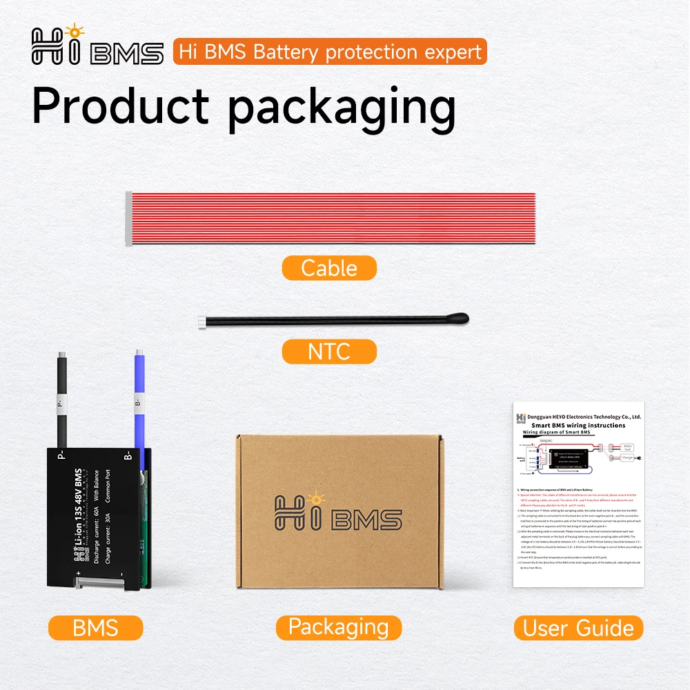 Bms Li-ion 8s 24v Lifepo4 16s 48v 4s 12v Equilíbrio 20a 30a 60a Li-ion 3s 10s 13s oi - Image 2