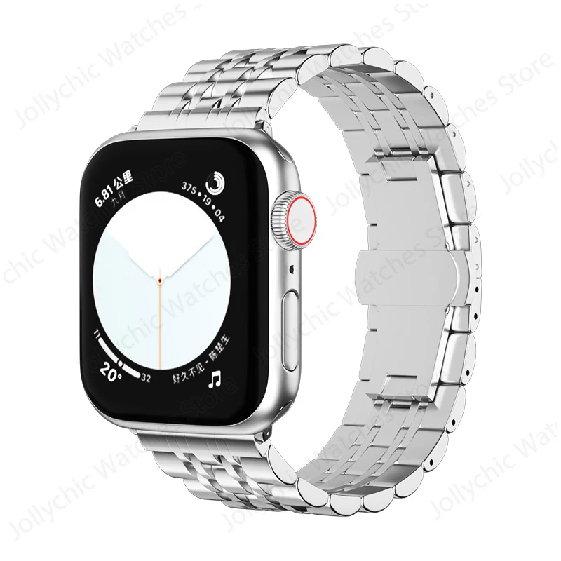Stainless Steel Adjustable Bracelet for Smartwatch - Premium Replacement Band