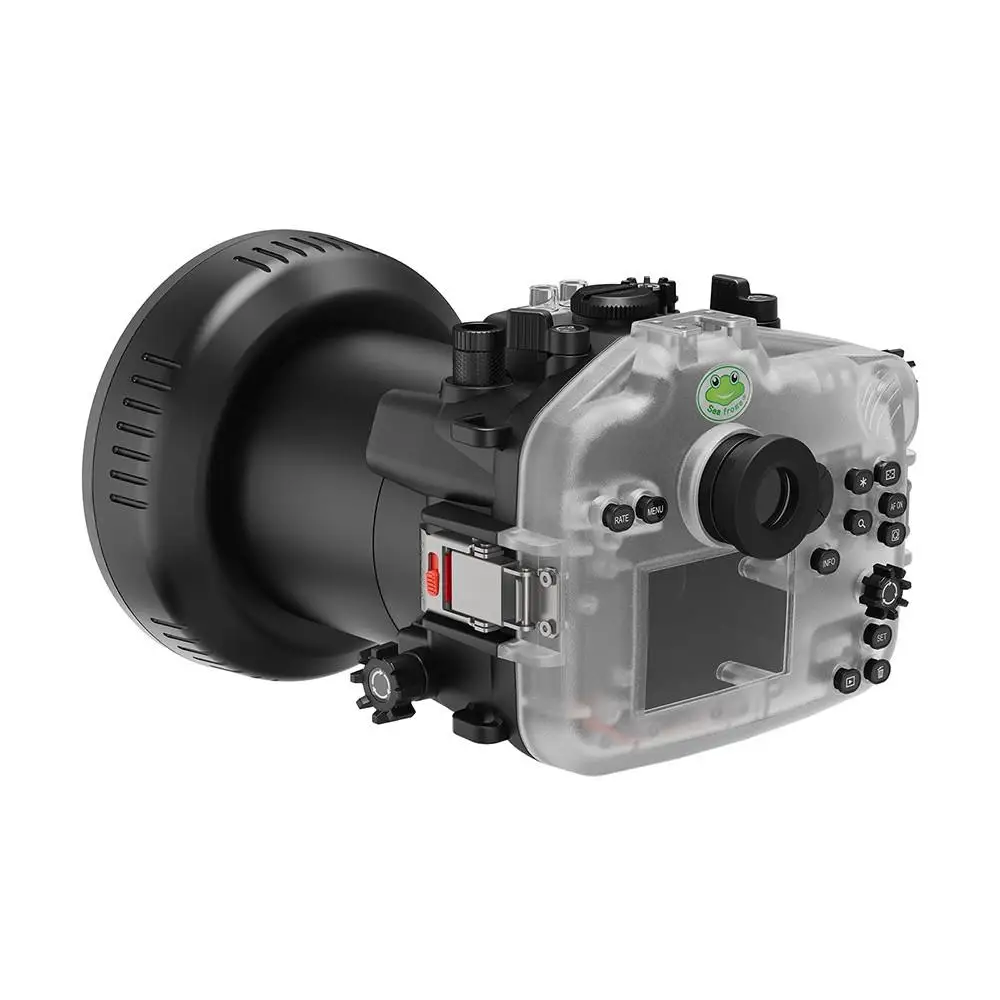 Seafrogs 40M/130FT Underwater Camera Housing For Canon EOS R6 II with Flat Port