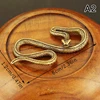 1pc Copper Brass Mini Snake Antique Bronze Decor Figurines For Interior Decoration Desktop Ornament Miniatures Statue 9