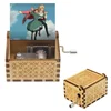 Howl Castle Music Box Anime Theme Music Merry Go Round of Life Wooden Hand Cranked Musical Box New Year Birthday Gift 2