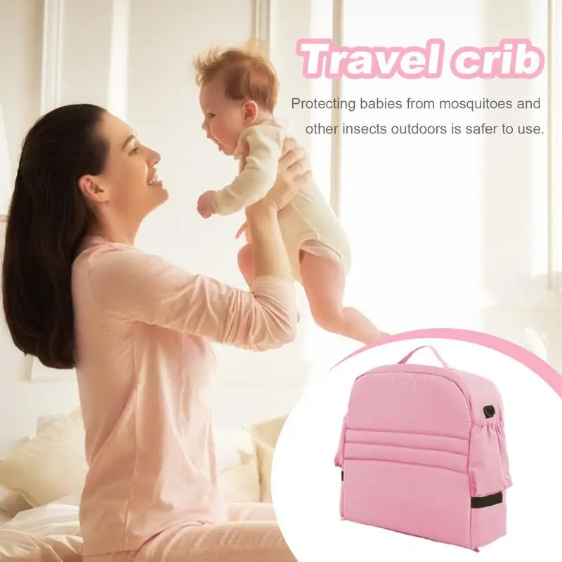 سرير أطفال محمول لحديثي الولادة معزول بيونيك سرير سفر مريح قابل للطي ومضاد للإجهاد سرير أوسط سرير أطفال