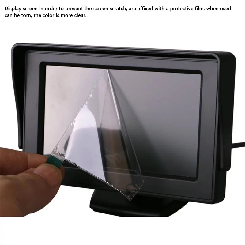 Easy Installation 4.3Inch Rear View Camera Monitor Screen Reversing Camera for Car Parking Parking System Camera for Vehicle