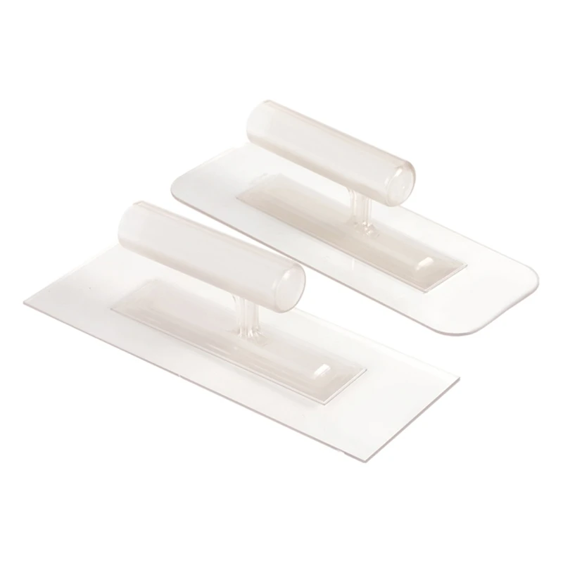 

Trowel Plastering and Paint Walls Round/Square End Plastering Tools 1.9mm Thickness Transparent Plastic Trowels