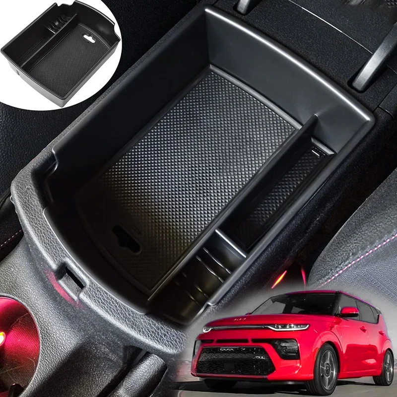 Car Console Storage Box For Kia Soul Car Accessories Auto Container Glove Organizer Case Center Storage