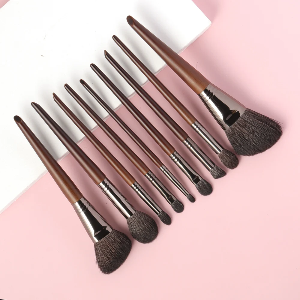 OVW All Goat Hair 7/8/9 PCS Makeup Brush Set Professional Cosmetic
