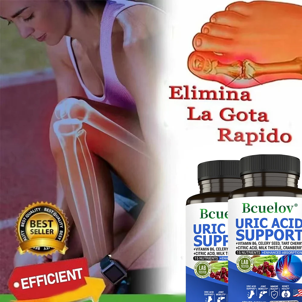 Uric Acid Cleanse Detox Capsules-Daily Dietary Supplement Helps Balance Kidneys and Promote Joint and Urinary Tract Health uric acid cleanse supplement