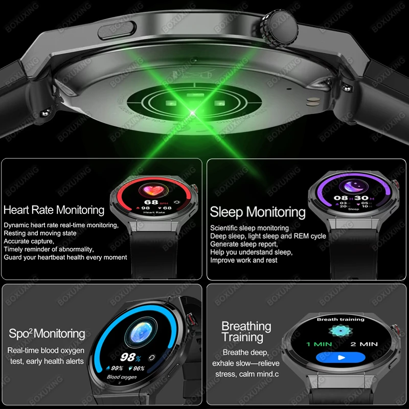 2026 New Ultra Thin Sports Smart Watch Men AMOLED Always Show Time Heart Rate IP68 Waterproof GPS Track BT Call Smartwatch Woman 6