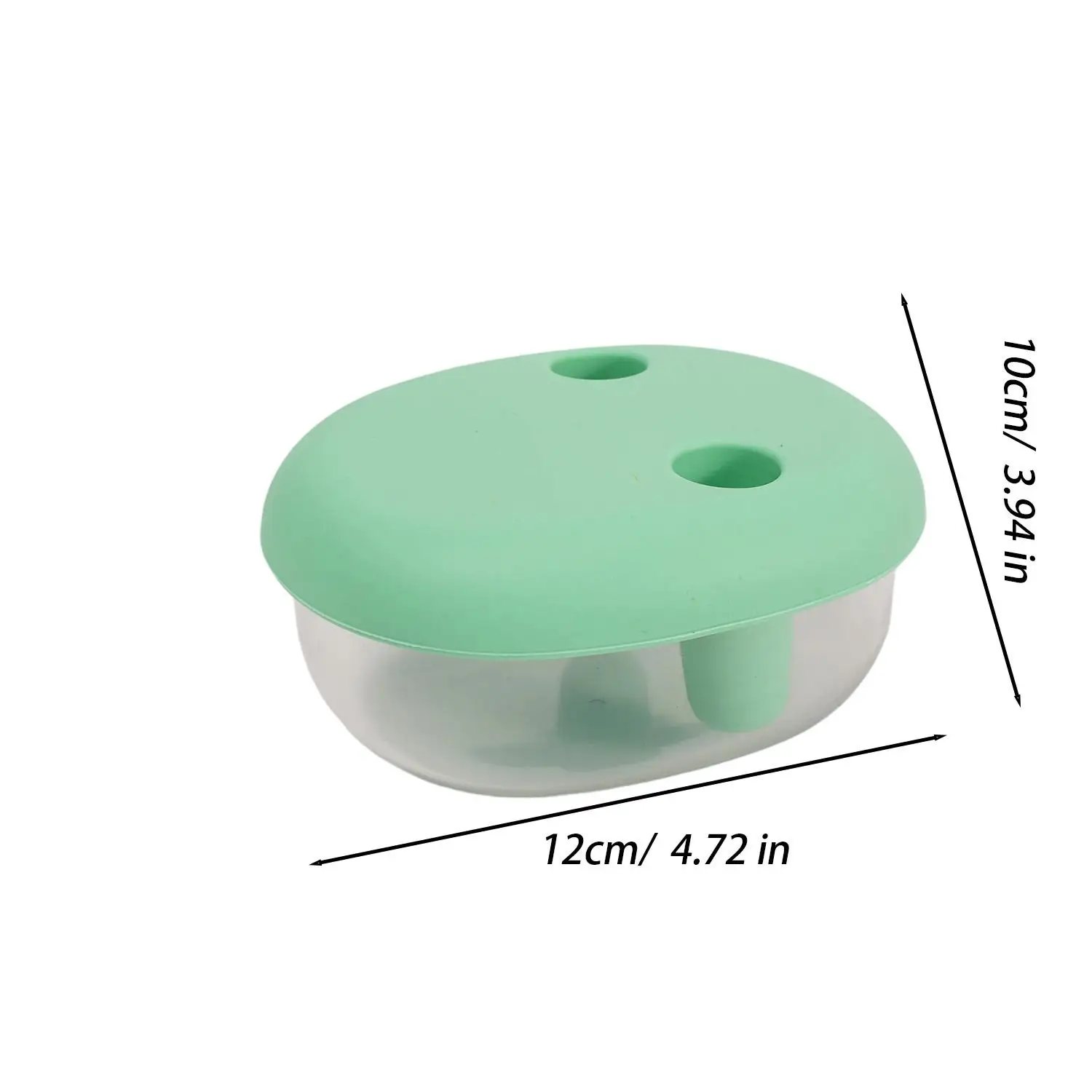 Dust-Free Hand Snack Storage Box Portable Food Fresh-keeping Box with Two Finger Holes Camping Picnic Sealed Organizer Container