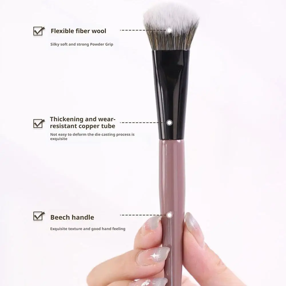 slope Blusher Brush Powder Blush Cream Liquid Blush Makeup Brushes Flat Small Precise Blush Brush Makeup Tools 5