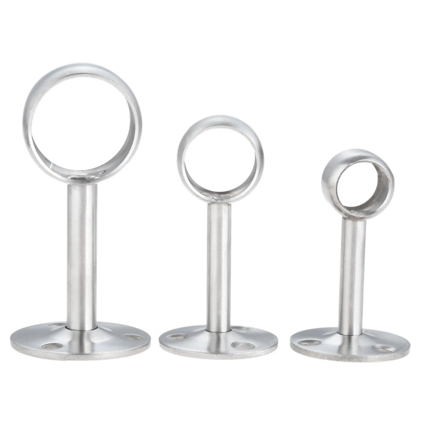 Description Picture 6 of item2 Pcs 16mm/22mm Wardrobe Hanger Pipe Bracket Steel Flange Tube Holder for Clothes Pole Curtain Rod Ceiling Fixed Support Clamps