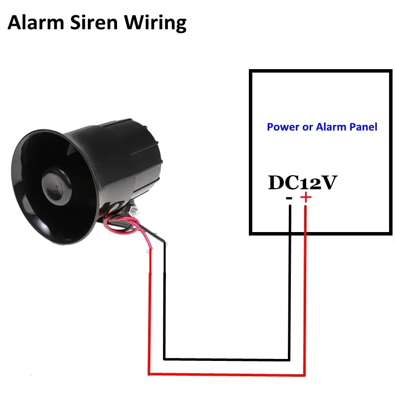 Description Picture 2 of itemDC 12V High Pitch 110 Decibel Horn Es-626 Horn Anti-theft Alarm System Car Speaker Siren Voice Alarm