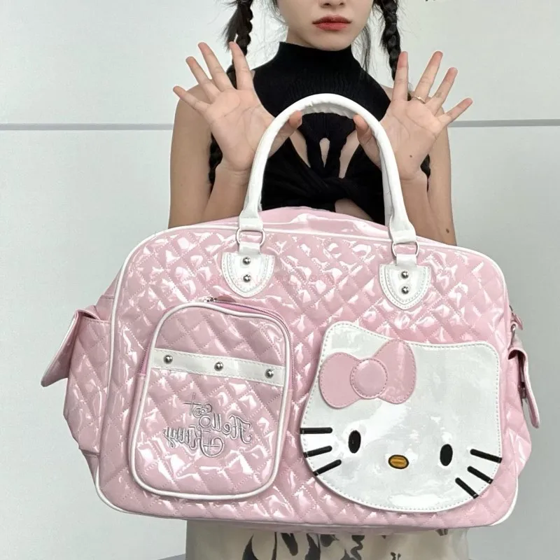 Sanrio Hello Kitty Bags New Pu Luxury Designer Handbags Women Y2k Fashion  Babes Shoulder Messenger Bag Tote Travel Bags