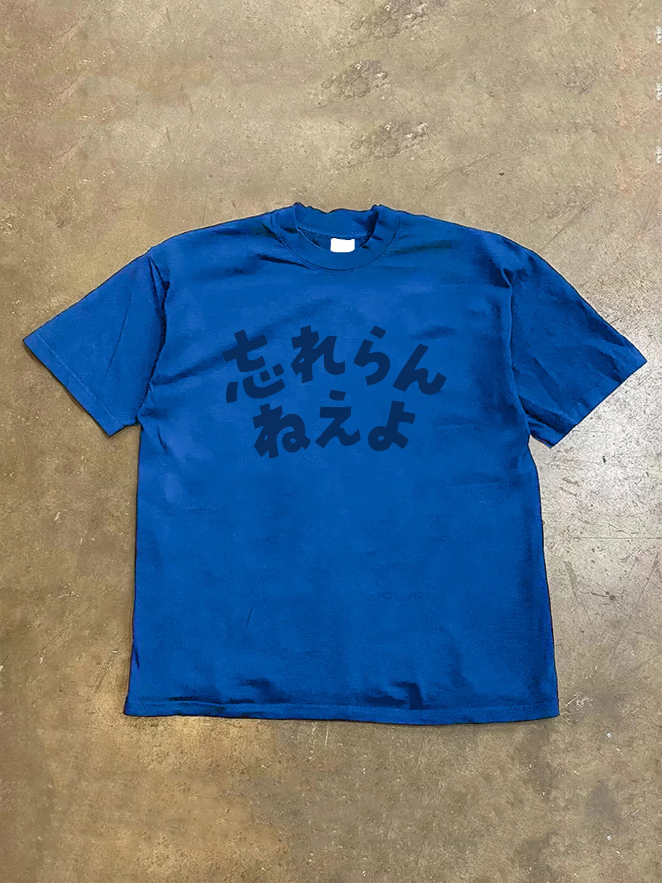 Summer Casual Short Sleeve T-Shirt Vibrant Blue Cartoon Graphic Print Cotton Regular Fit Round Neck Breathable Loose Unisex Tee 2