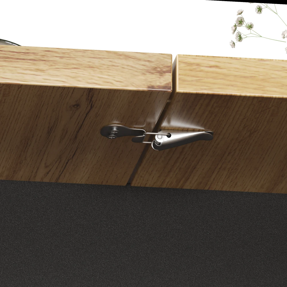 110 x 80 x 75 cm ausziehbarer Esstisch, ausziehbarer Esstisch aus Holz für die Küche, mit einer Länge von bis zu 140 cm, für bis zu sechs Personen – Detail 19