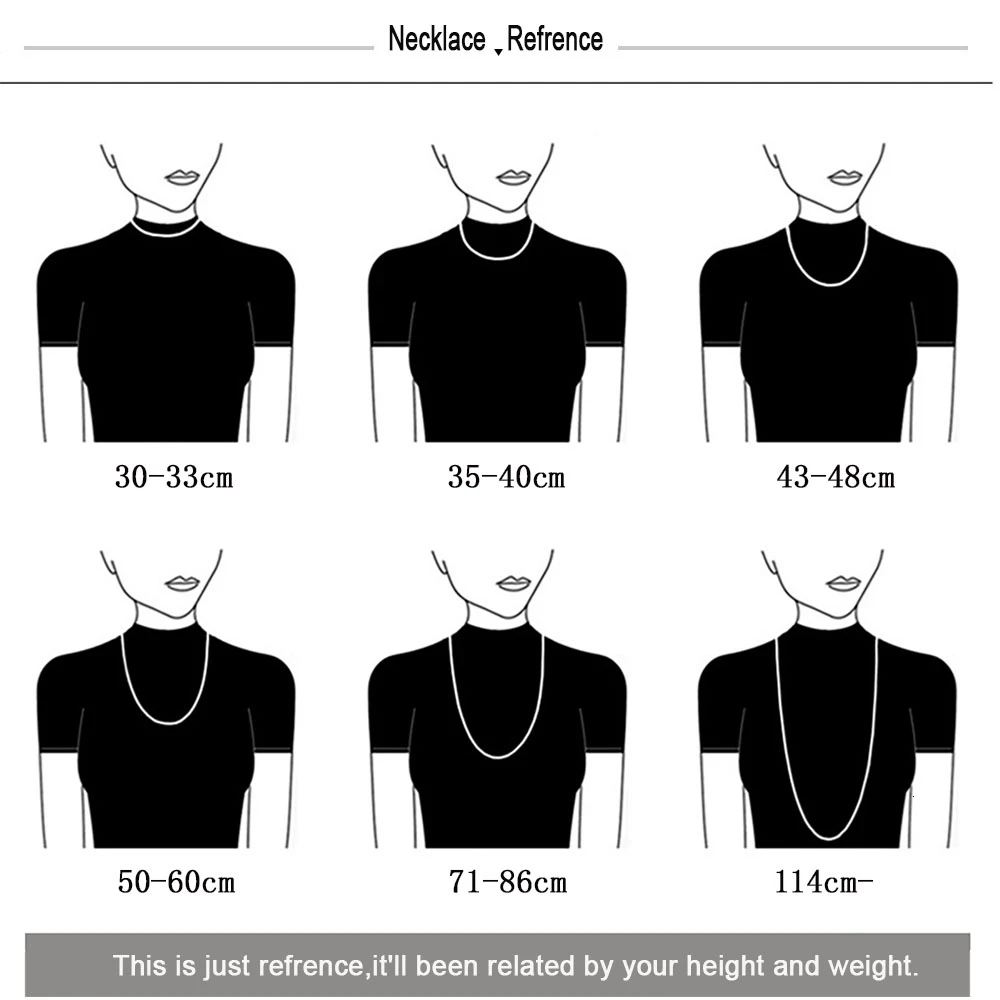 Necklace length guide – H&T