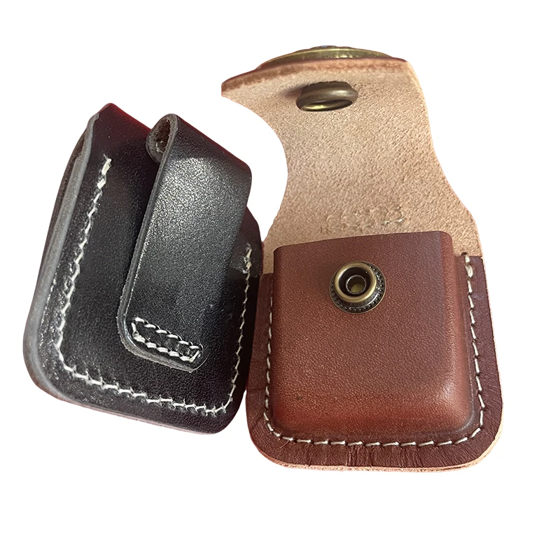Elegant Handmade Leather Lighter Sheath - Premium Vintage Protection Case