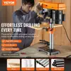 10-Inch Benchtop Drill Press - Adjustable 610-2800RPM Tabletop Drilling Machine 4