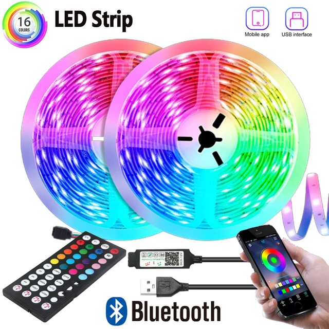 5M 10M 15M 20M 30M LED Strip RGB 3535 5V Room Light TV Backlight LED Magic Home Bluetooth Controller Luces LED Bar 1