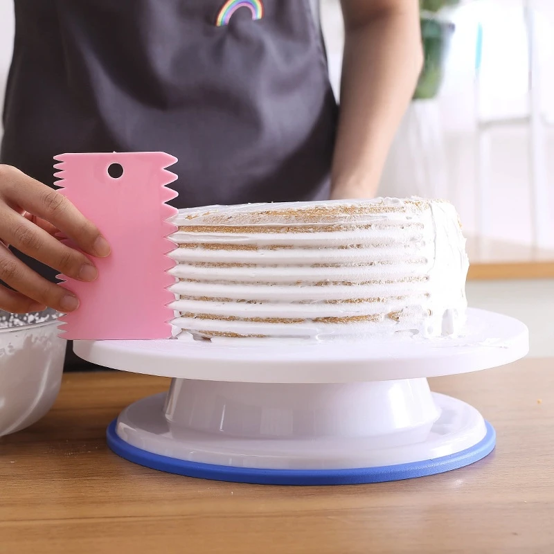 27CM Anti-slip turntable Cake Turntable Rotating Anti-skid Round Cake Stand Decorating Tool Rotary Table