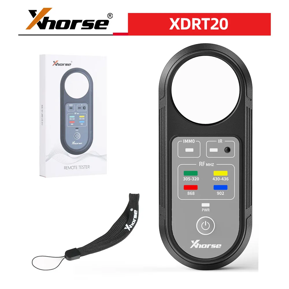 

Xhorse XDRT20 V2 Frequency Tester Infrared Signal Detection for 315Mhz 433Mhz 868Mhz 902Mhz