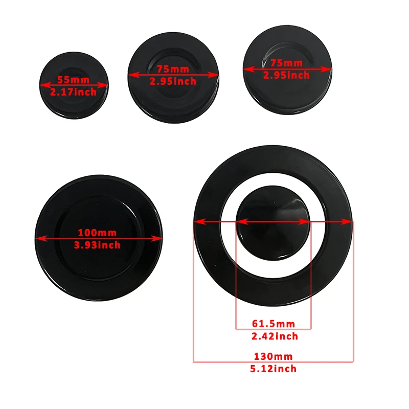 3MM 130/100/75/75/55mm Stove Parts Gas Cooker Accessories Cap Burner