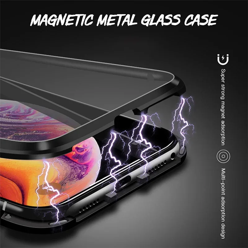 Privacy Magnetic Adsorption 360 Protect Case for Iphone 12 13 Mini - Main Image