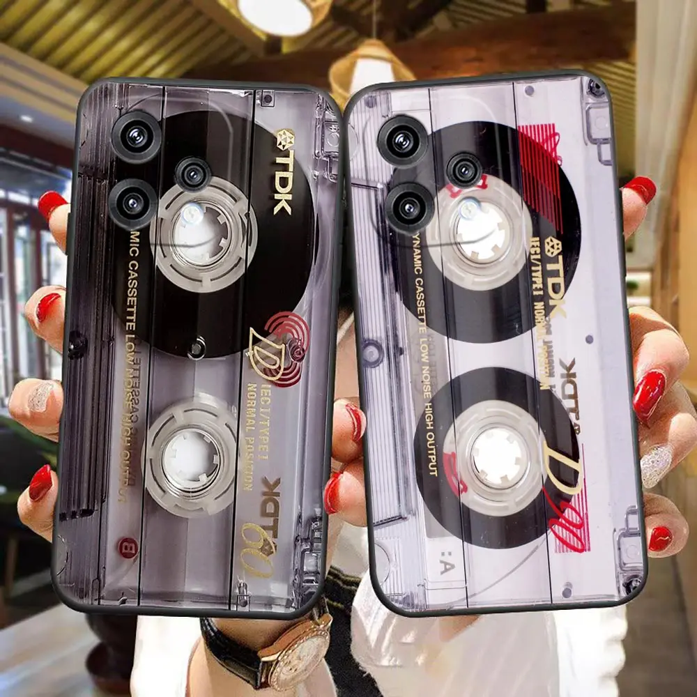 Retro Magnetic Radio Cassette Phone Case Cover, Vintage Cassette Design Protective Shell