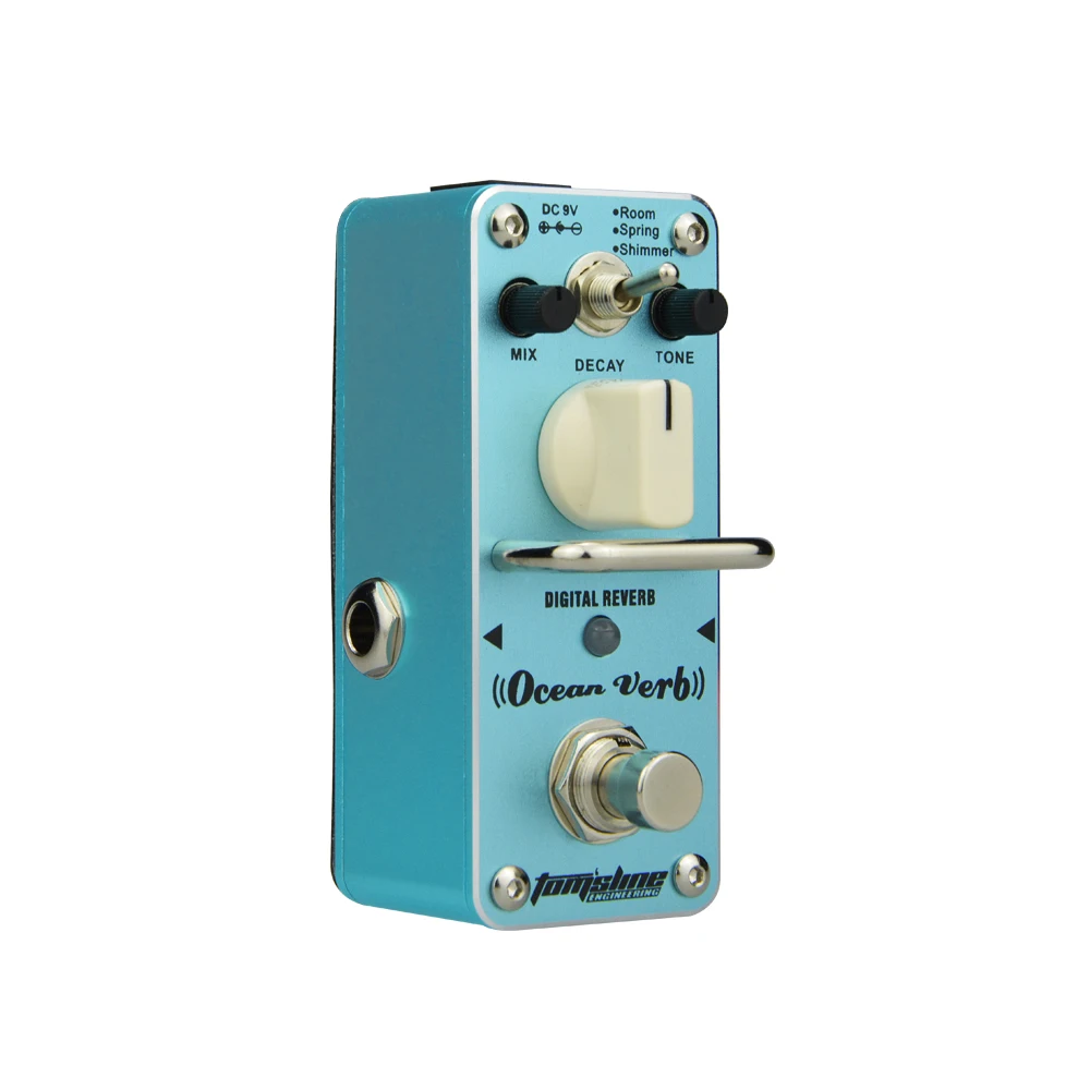 

AROMA Tom'sline AOV-3 Mini, односторонний эффект Ocean Verb, цифровой ревербератор, детали для настоящей байпационной гитары