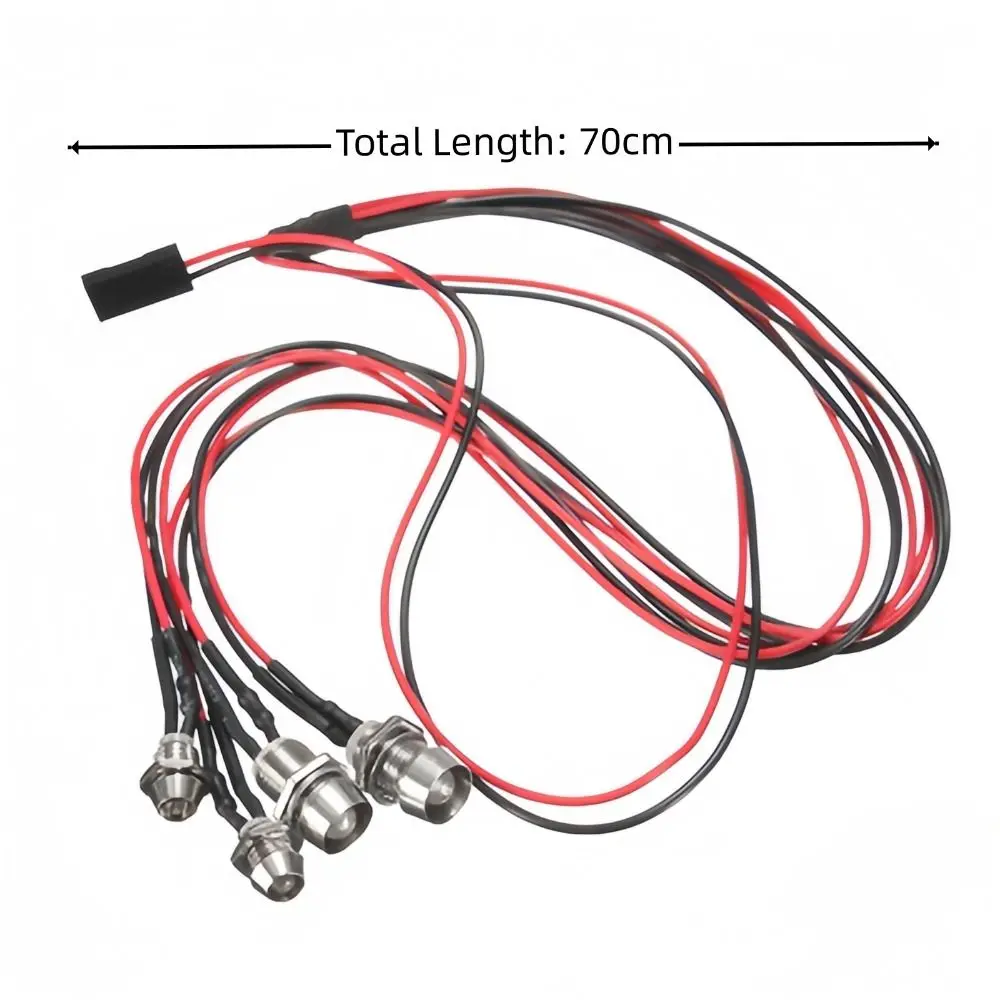 Durable 1/8 1/10 1/12 RC LED Light Kit Drift Car Crawler Headlamps Easy to Install Taillight for HSP HPI MN99 MN90 Wltoys