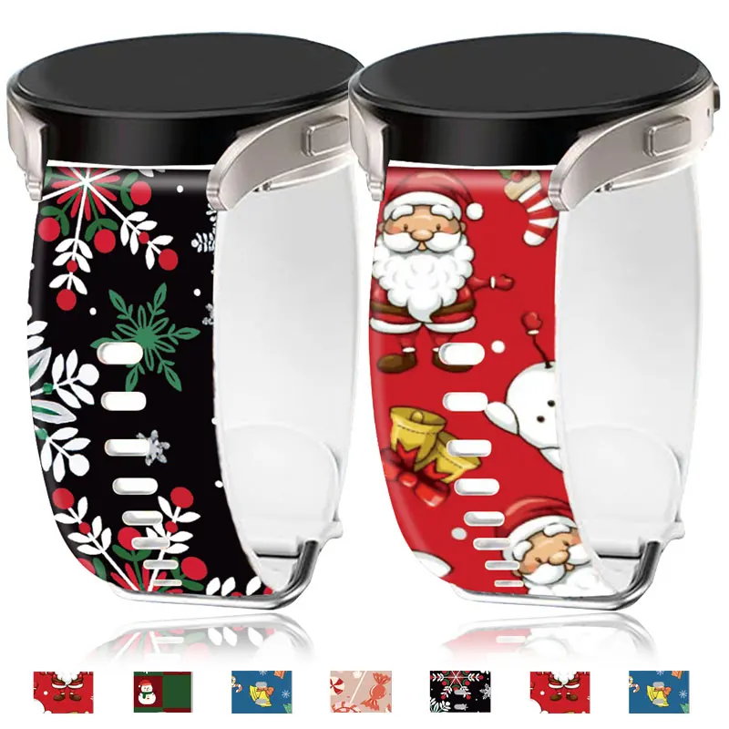 Festive Silicone Watch Band - Christmas Edition