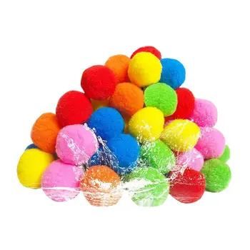 Sponge Balls For Water Games Pool Games Water Sponge Balls Parent-child Interactive Toy Compact Soaker Balloons For Boys Girls 1