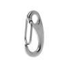 Boat Marine Egg Shape Spring Hook 316 Stainless Steel Egg Shape Spring Snap Hook Clip Quick Link Carabiner 50/70/100mm 4
