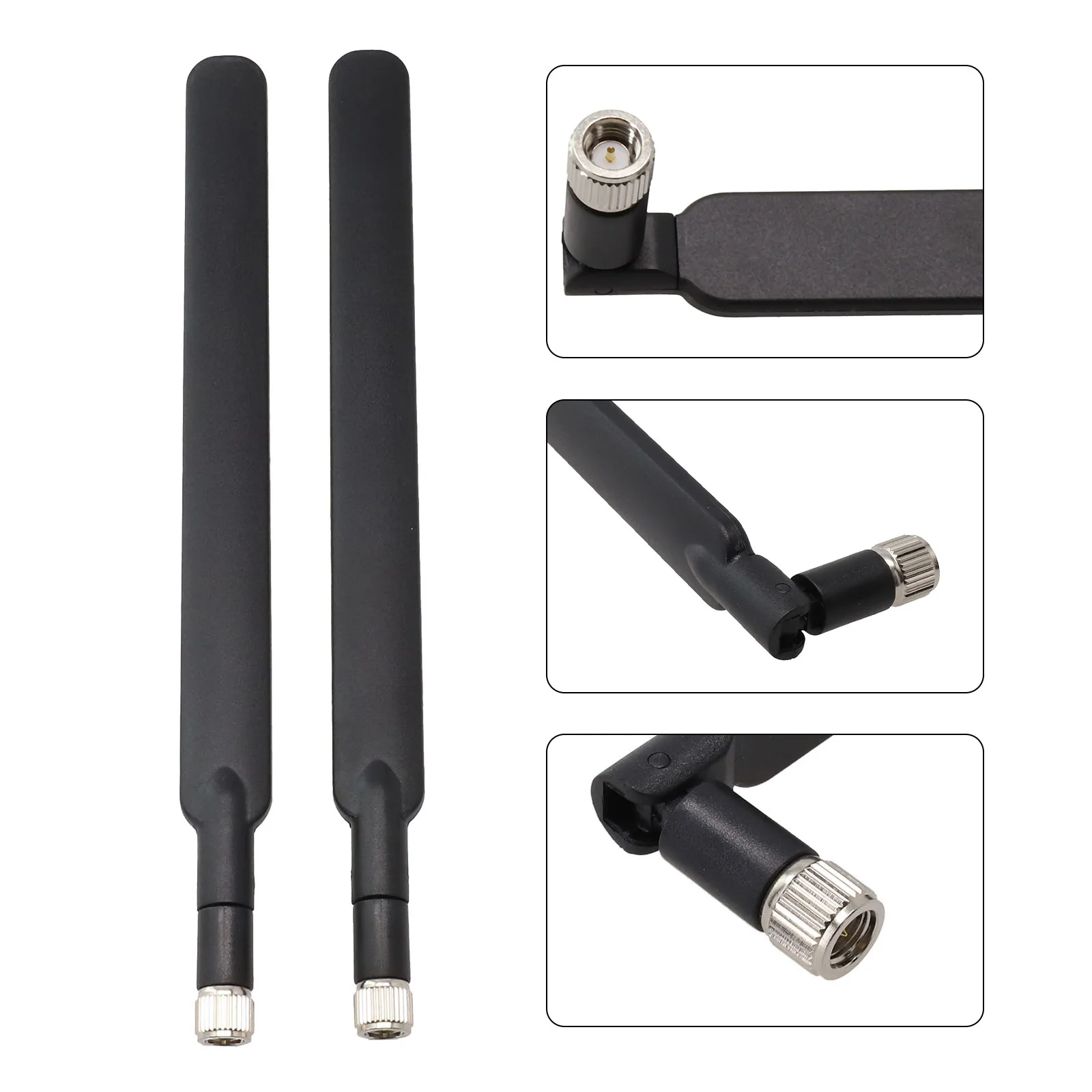 

4G LTE Antenna 4g Sma External Antenna Outdoor Vertical 190mm 2pcs 50W 5dBi 698-2700MHz SMA For E5186 B880 B315