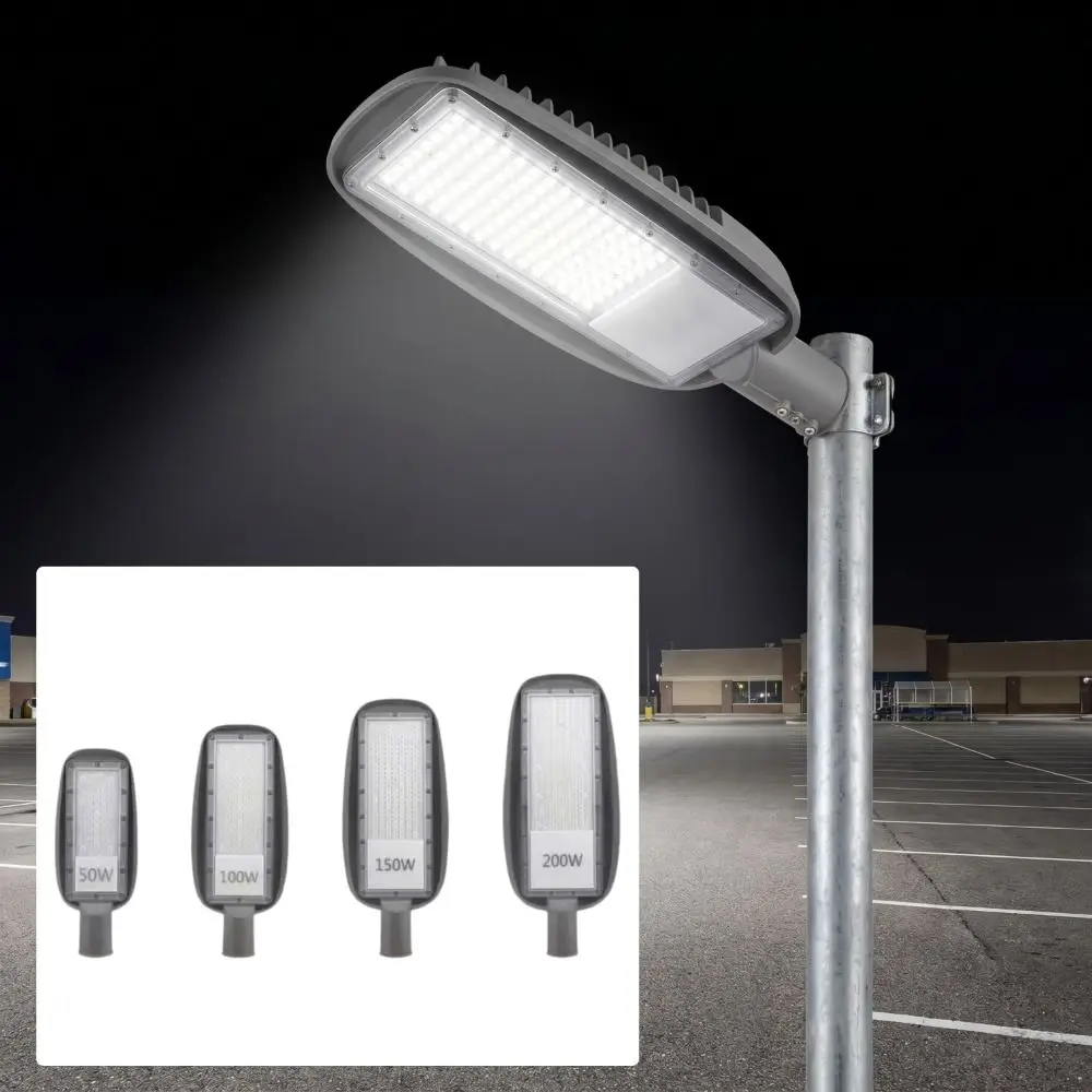 IP67 방수 LED 야외 가로등 조절 가능한 램프 암 싱글 암 램프 헤드 높이 조절 가능한 기둥 조명 램프