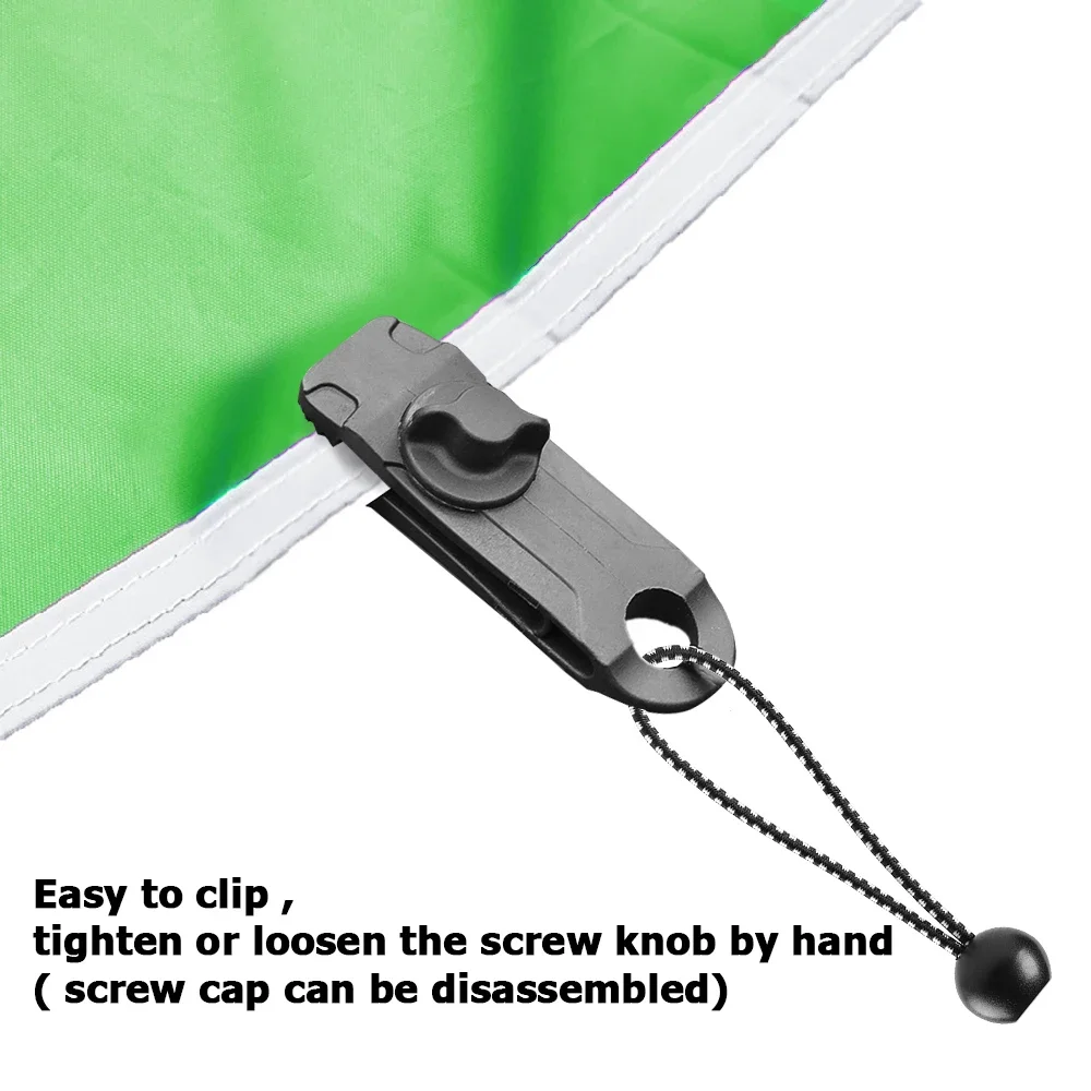 Tent Clips 5PCS Tent Canopy Clip Outdoor Wind Rope Reusable Clamps Awning Tarpaulin Buckle Camping Mountaineering Shelters Accessories